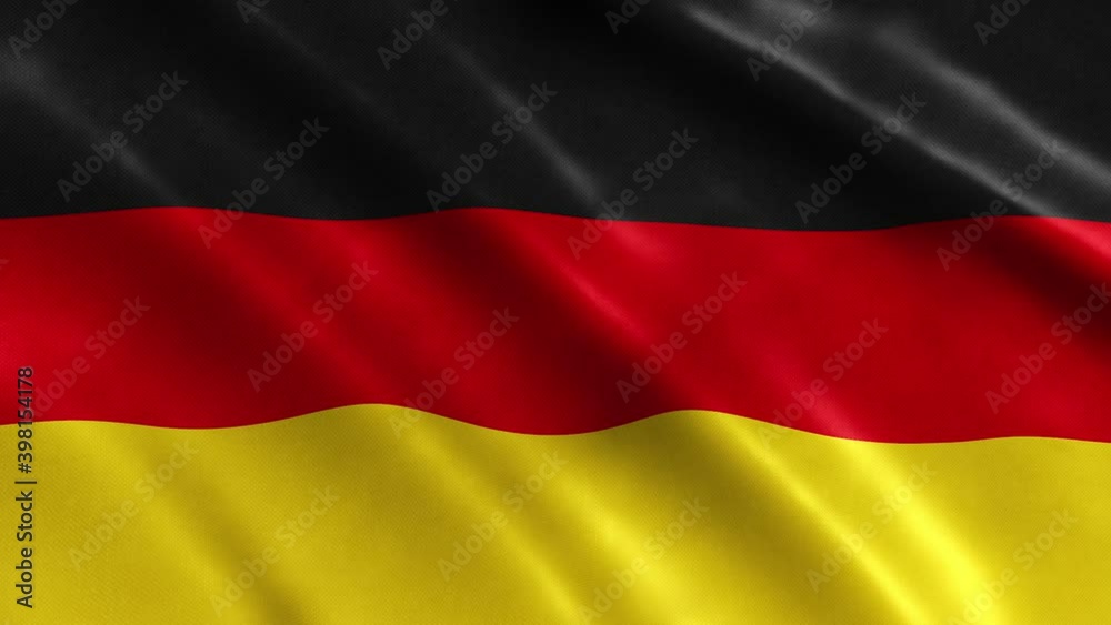 Germany National Flag Country Banner Waving 3D Loop Animation. Germany National Flag Country Banner Waving 3D Loop Animation.