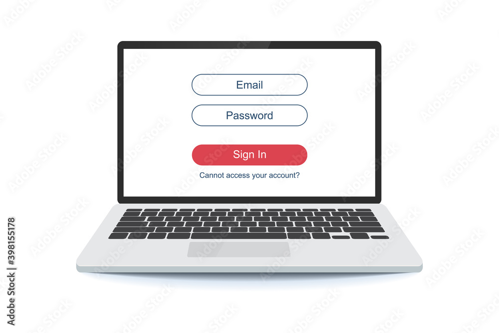 Flat computer password. for concept design. Information icon vector. Protection icon vector. Web banner business concept design vector illustration. Data secure. Online concept. Flat computer password. for concept design. Information icon vector. Protection icon vector. Web banner business concept design vector illustration. Data secure. Online concept.