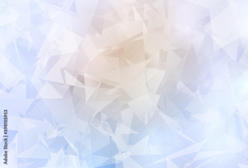 Light Purple vector template with chaotic poly shapes.