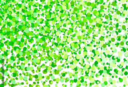 Light Green, Yellow vector template with circles.