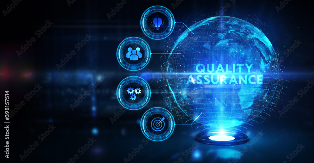 Business, Technology, Internet and network concept. Quality Assurance service guarantee standard. Business, Technology, Internet and network concept. Quality Assurance service guarantee standard.