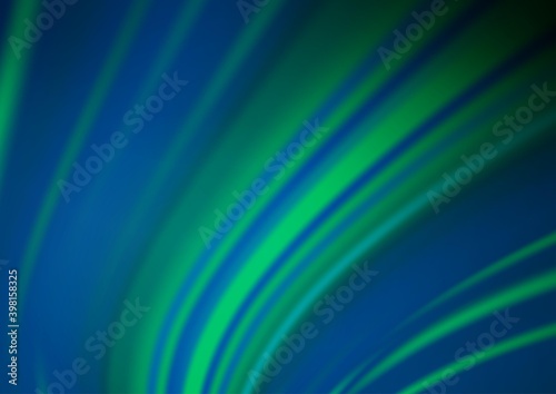 Dark Blue, Green vector abstract blurred template. A completely new color illustration in a bokeh style. Brand new style for your business design.