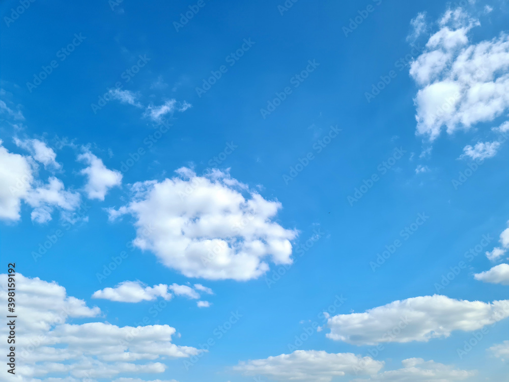 Bright blue sky and cloud background Bright blue sky and cloud background