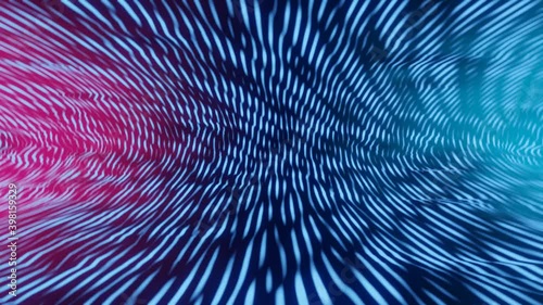 Motion graphic background glowing neon lines abstract futuristic tech. Seamless looping. Steady 3D animation.