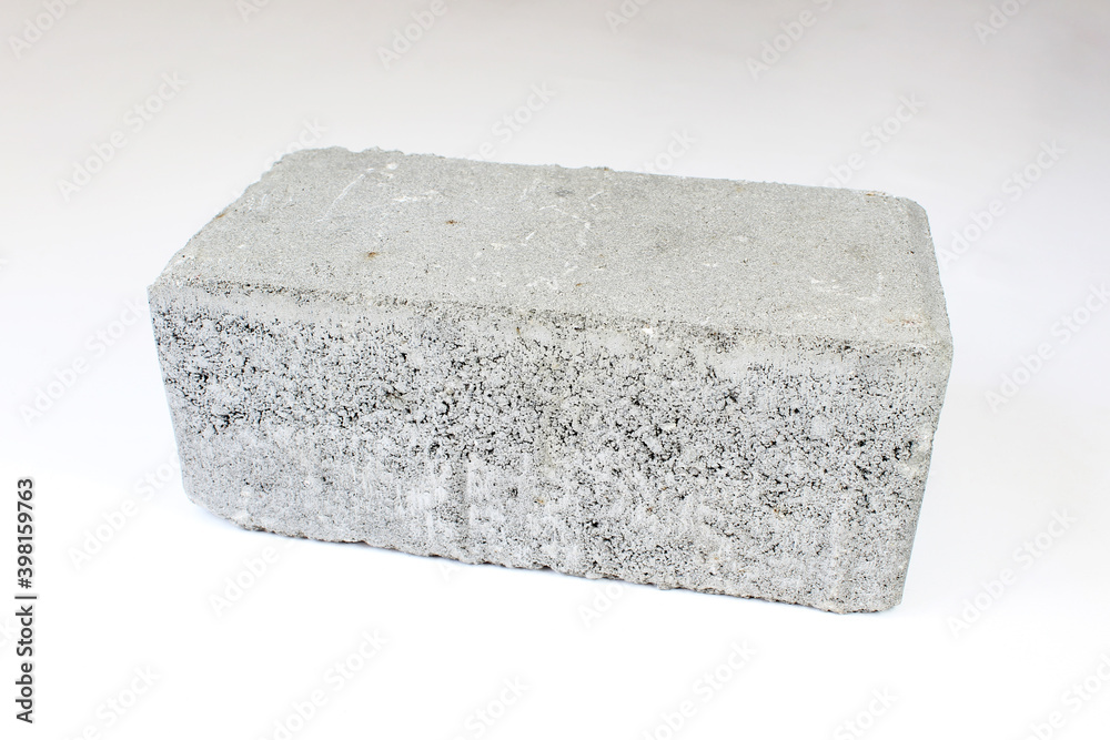 Concrete block isolated on white background Concrete block isolated on white background