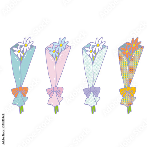  小さな花束 パステル きれい かわいい 4種