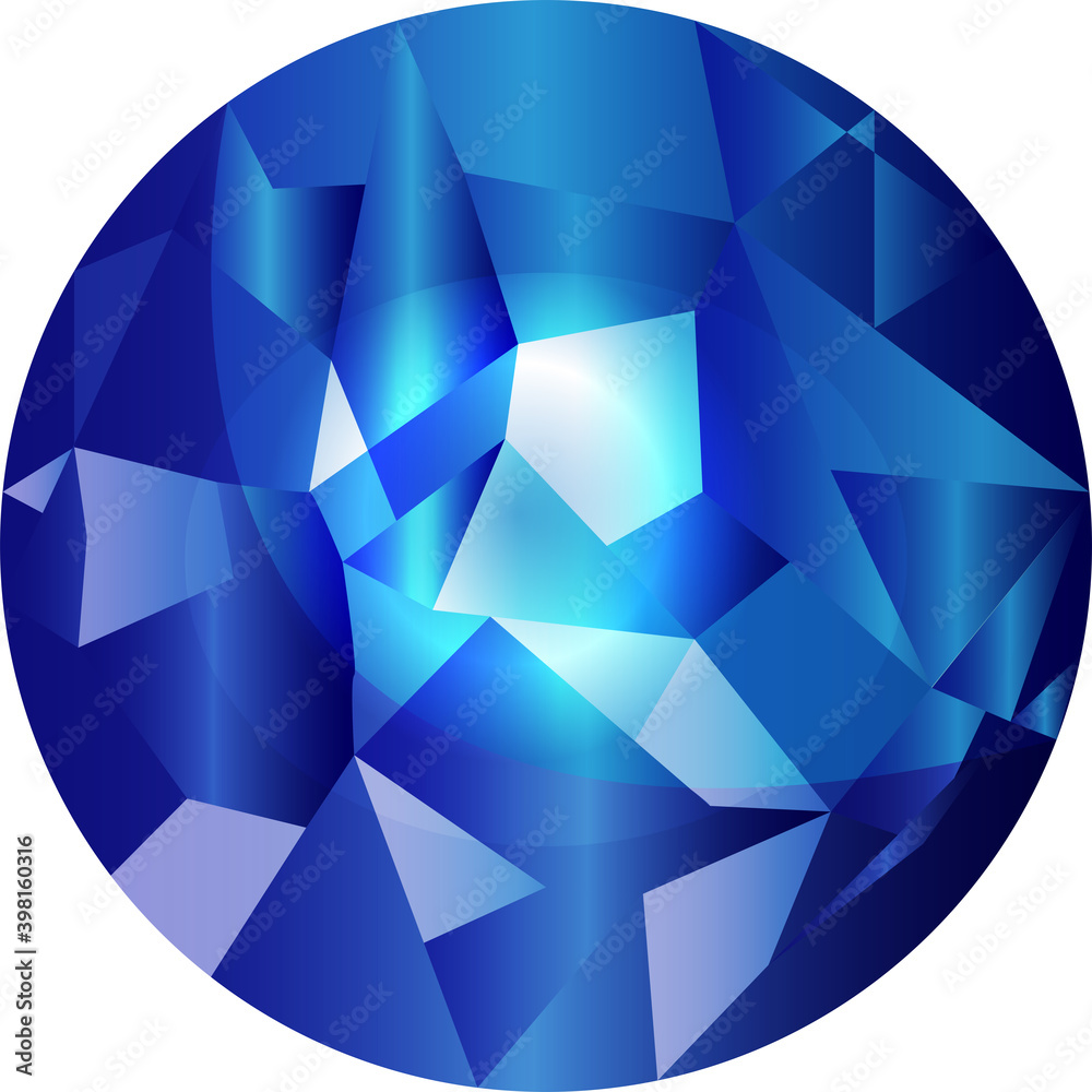綺麗なブルーサファイアの宝石のイラスト Stock Vector | Adobe Stock