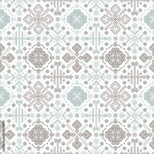 Kilim Bohemian Seamless Pattern