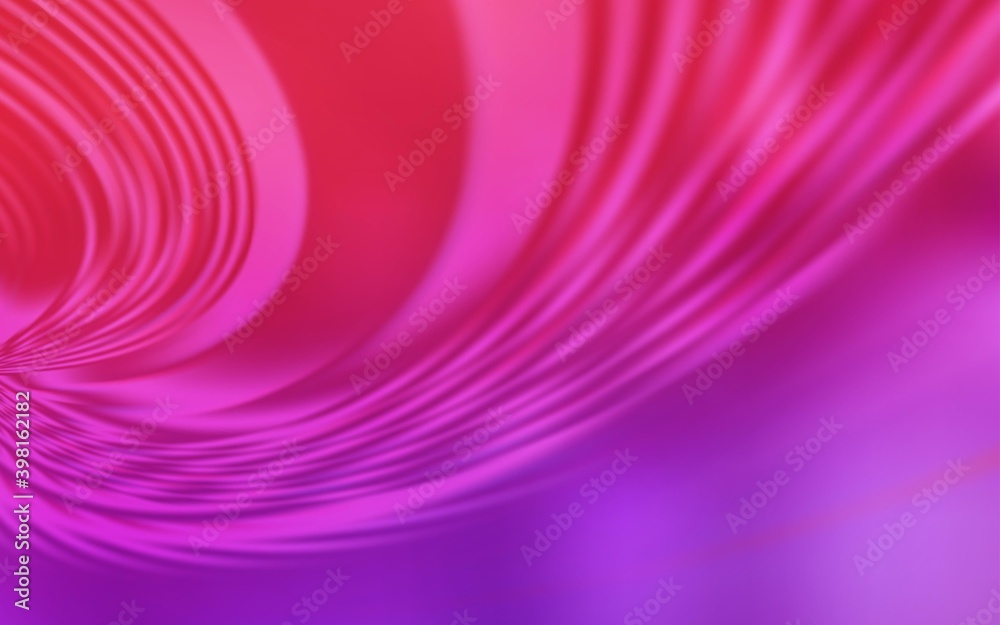 Fototapeta premium Light Purple, Pink vector background with curved lines.