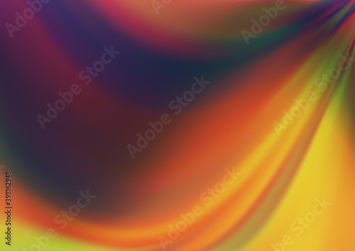 Dark Multicolor, Rainbow vector blurred shine abstract background. A vague abstract illustration with gradient. Brand new design for your business.