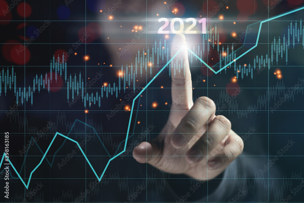 Stock market graph business disclosure for 2021. Business people touch money graph with their hands Forex investment business technology ideas Stock market graph business disclosure for 2021. Business people touch money graph with their hands Forex investment business technology ideas