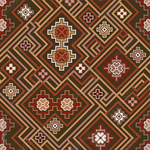 Kilim Bohemian Seamless Pattern