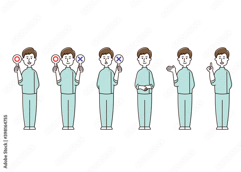 看護師の男性セット（カジュアル）