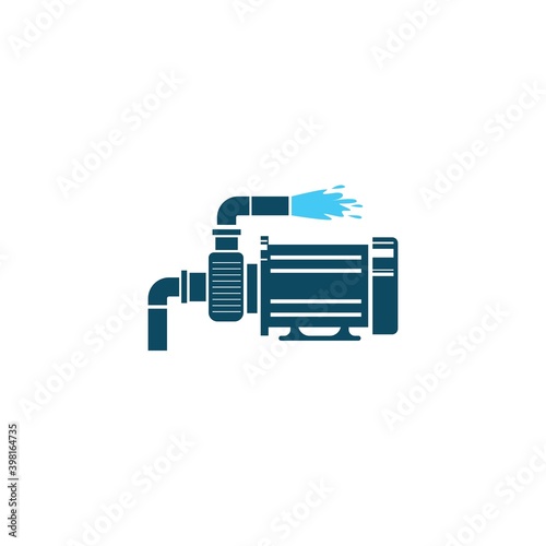 water pump machine icon vector illustration design template