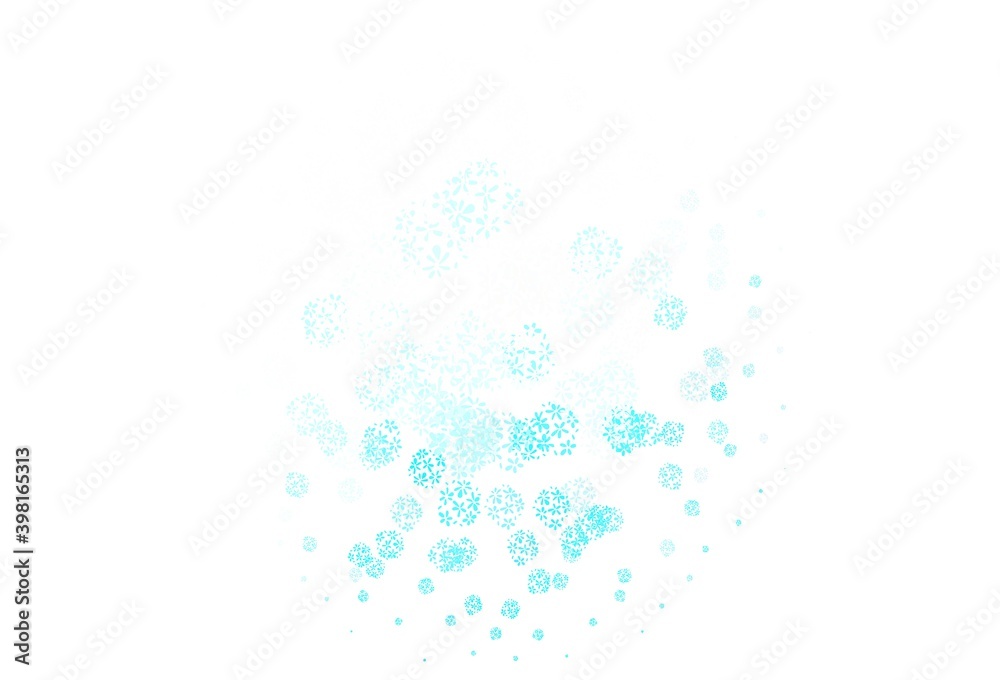 Light Pink, Blue vector doodle background with leaves. Light Pink, Blue vector doodle background with leaves.
