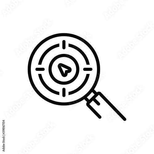 Black line icon for predict
