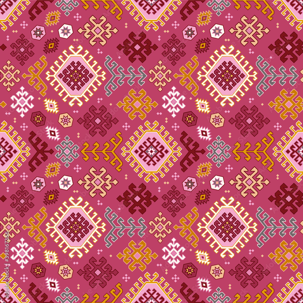 Kilim Bohemian Seamless Pattern