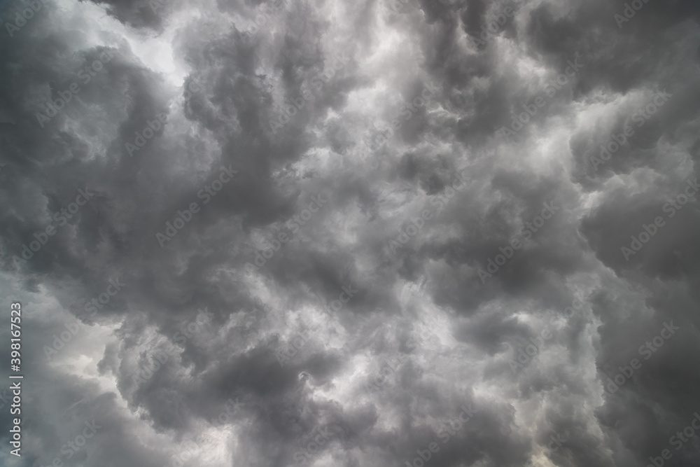 Black overcast clouds are about to rain Black overcast clouds are about to rain
