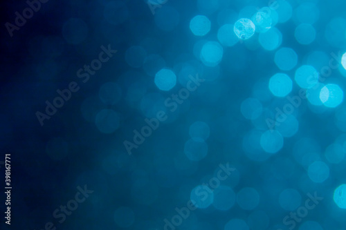 Blue bokeh from natural water