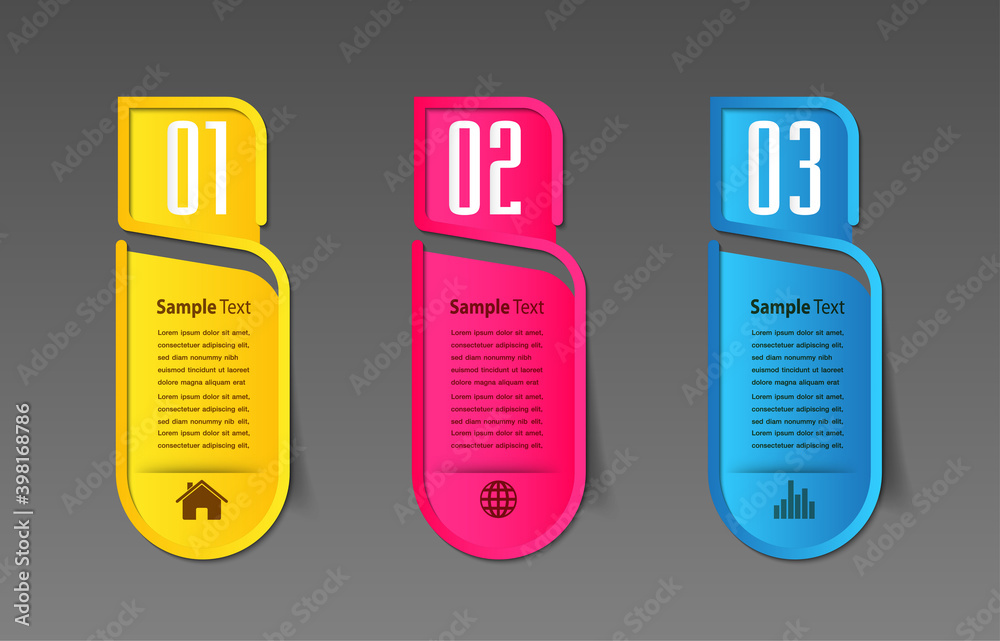 modern text box template, banner Infographics modern text box template, banner Infographics