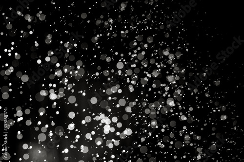 Abstract black bokeh
