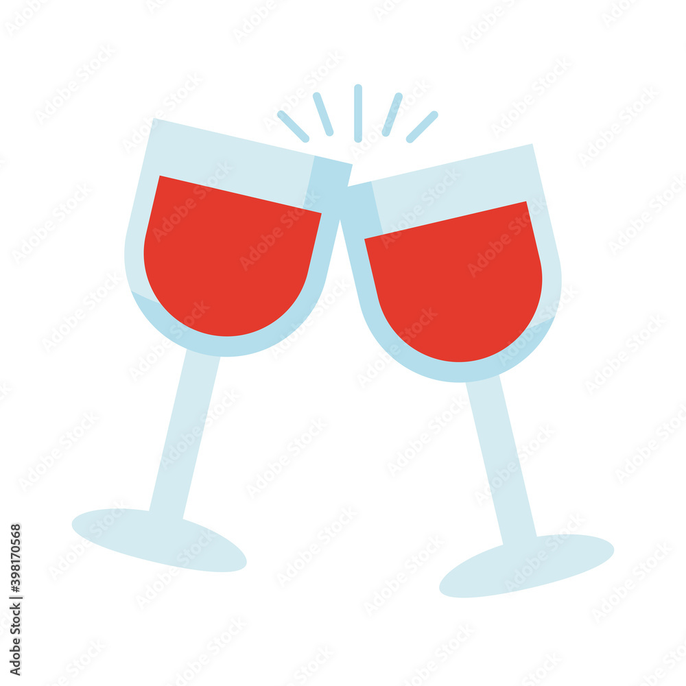 wine cups drink flat style icon wine cups drink flat style icon