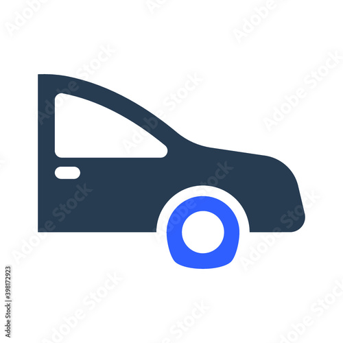 Tire burst icon