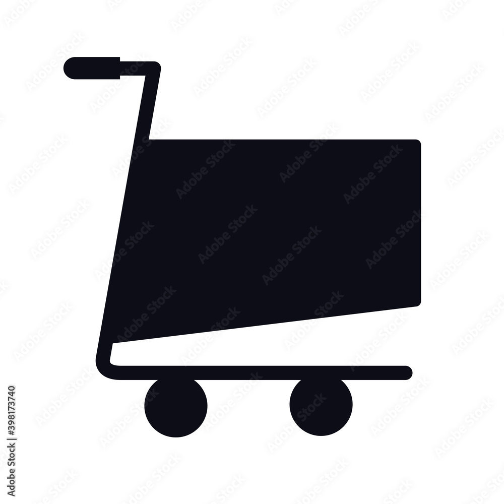 shopping cart trolley supermarket line style icon shopping cart trolley supermarket line style icon