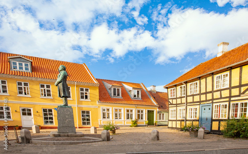 Street in the Rudkøping city - Langeland,Denmark,scandinavia,Europe