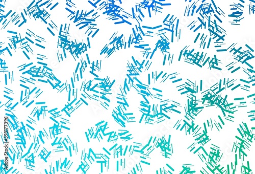 Dark blue  green vector template with repeated sticks.