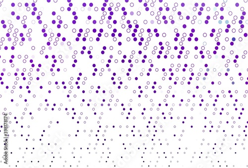 Light Purple vector cover with spots.