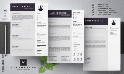 Resume Template / CV with Cover Letter