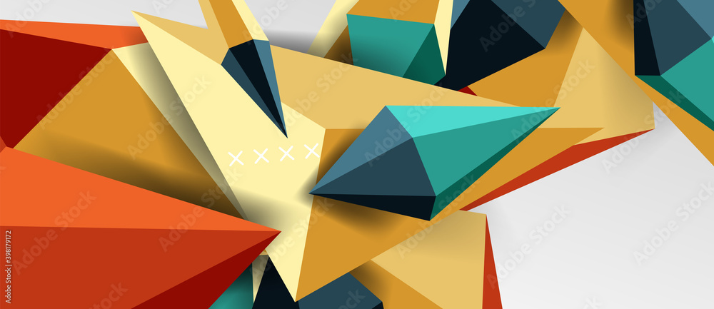 3d low poly abstract shape background vector illustration 3d low poly abstract shape background vector illustration