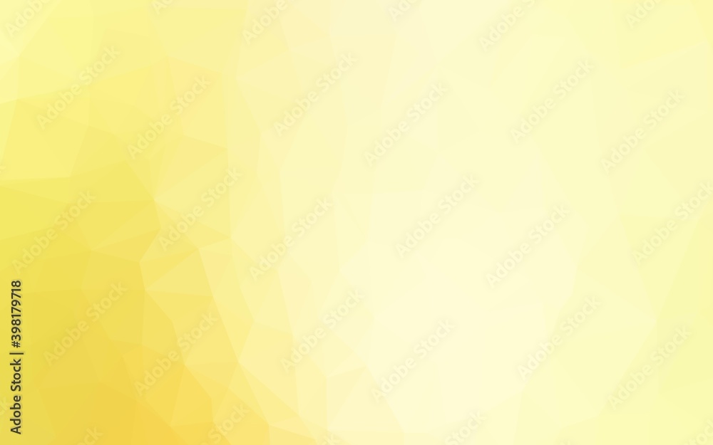 Light Yellow, Orange vector low poly layout. A sample with polygonal shapes. Template for your brand book. Light Yellow, Orange vector low poly layout. A sample with polygonal shapes. Template for your brand book.