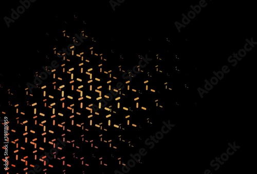 Dark Orange vector background with straight lines.