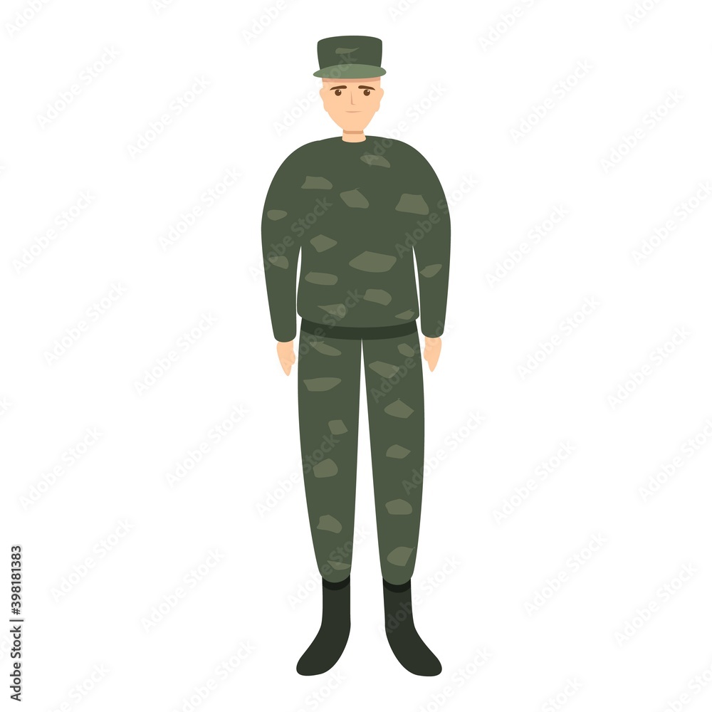 Army military uniform icon. Cartoon of army military uniform vector icon for web design isolated on white background Army military uniform icon. Cartoon of army military uniform vector icon for web design isolated on white background