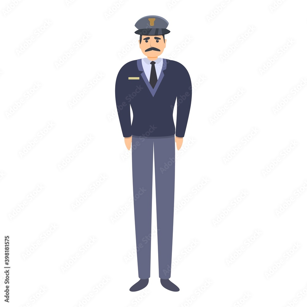 Police military uniform icon. Cartoon of police military uniform vector icon for web design isolated on white background