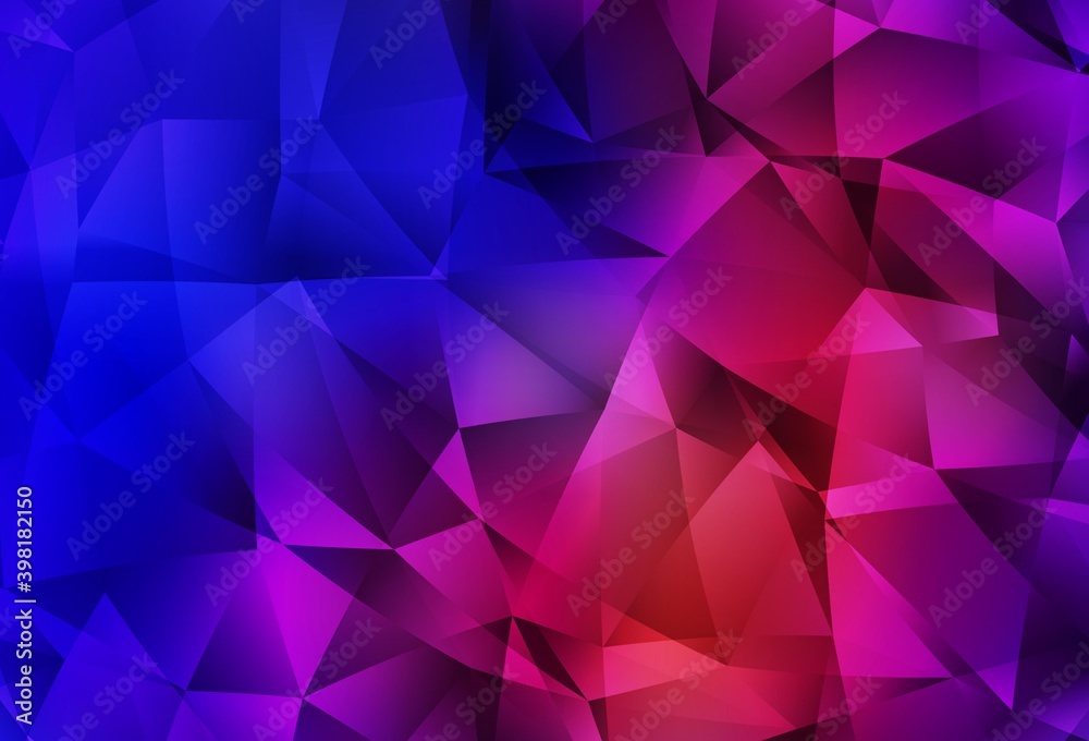 Dark Blue, Red vector abstract polygonal background. Dark Blue, Red vector abstract polygonal background.