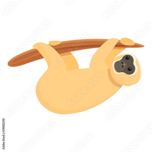 Gibbon icon. Cartoon of gibbon vector icon for web design isolated on white background