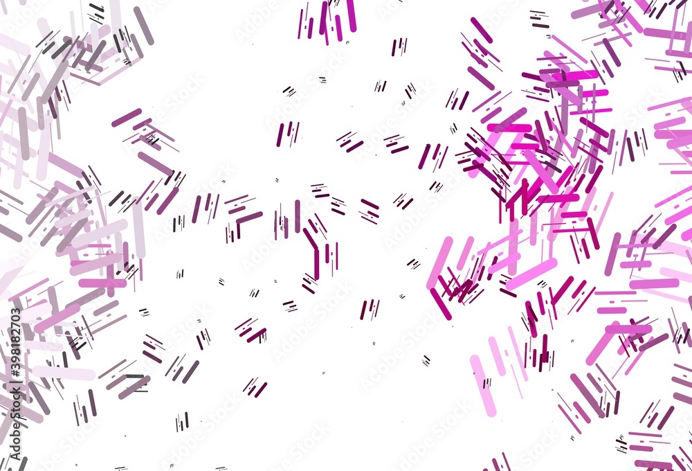 Light Pink vector template with repeated sticks. Light Pink vector template with repeated sticks.