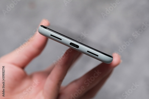 Front view of new generation smartphone