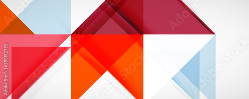 Set of vector triangle geometric backgrounds. Vector illustration for covers, banners, flyers and posters and other designs