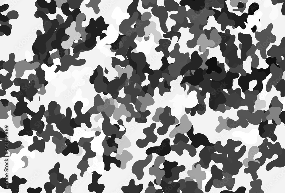 Light Gray vector backdrop with memphis shapes.