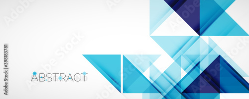 Set of vector triangle geometric backgrounds. Vector illustration for covers, banners, flyers and posters and other designs