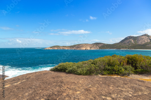 Panorama at the breathtaking Thistle Cove in the Cape Le Grand National Park east of Esperance  Western Australianunder southwest au