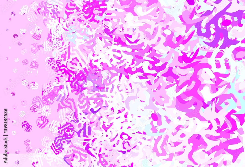 Light Pink, Blue vector pattern with random forms. Light Pink, Blue vector pattern with random forms.