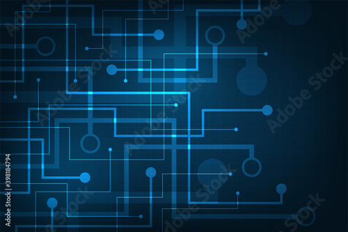 Design in the concept of electronic circuit boards.