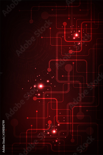 Design in the concept of electronic circuit boards.