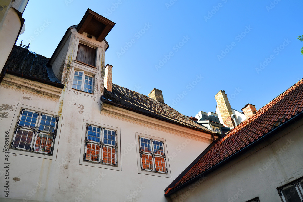 Medieval architecture in the Old Town of Riga, Latvia, Baltic states.