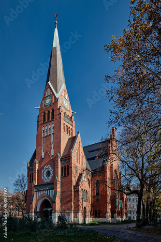 Denkmalgeschützte evangelische Trinitatiskirche in Berlin-Charlottenburg